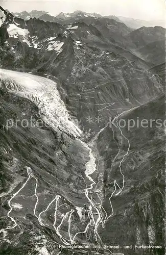 AK / Ansichtskarte 73808415 Gletscher Rhonegletscher mit Grimsel 