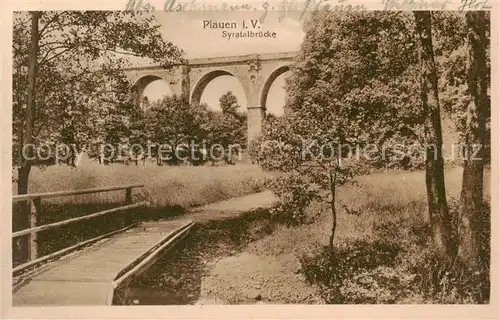 AK / Ansichtskarte  Plauen__Vogtland Syratelbruecke 