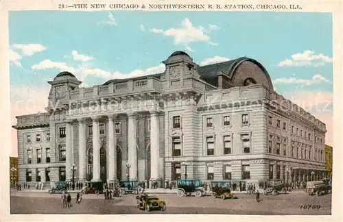 AK / Ansichtskarte  Chicago_Illinois The New Chicago and Northwestern RR Station 