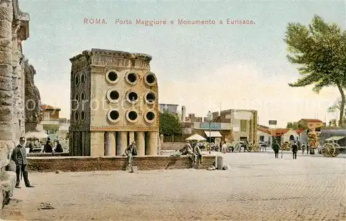 AK / Ansichtskarte 73808460 Roma__Rom_IT Porta Maggiore e Monumento a Eurisace 