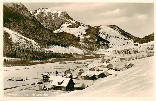 AK / Ansichtskarte  Hinterstein_Bad_Hindelang Hinteres Dorf Panorama Hinterstein_Bad_Hindelang