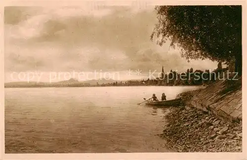 AK / Ansichtskarte  Radolfzell_Bodensee Partie von der Mettnau mit Hohentwiel Radolfzell Bodensee