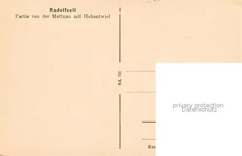 AK / Ansichtskarte  Radolfzell_Bodensee Partie von der Mettnau mit Hohentwiel Radolfzell Bodensee