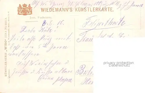 AK / Ansichtskarte  Jena__Thueringen Fuchsturm 