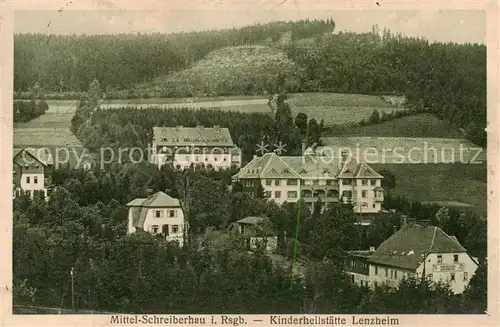 AK / Ansichtskarte  Schreiberhau_Szklarska_Poreba_Riesengebirge_PL Kinderheilstaette Lenzheim 