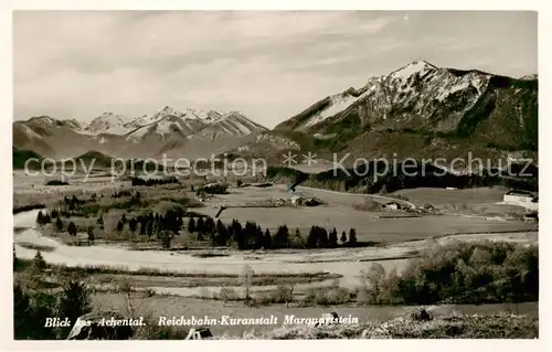 AK / Ansichtskarte  Marquartstein Achtalblick Reichsbahn Kuranstalt Marquartstein Marquartstein