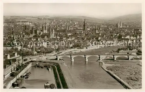 AK / Ansichtskarte  Wuerzburg Blick vom Steinberg Wuerzburg