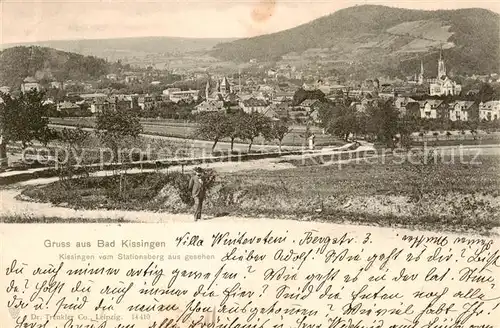 AK / Ansichtskarte  Bad_Kissingen Blick vom Stationsberg  Bad_Kissingen