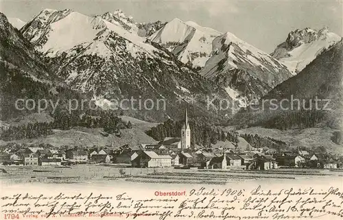 AK / Ansichtskarte  Oberstdorf Panorama Oberstdorf