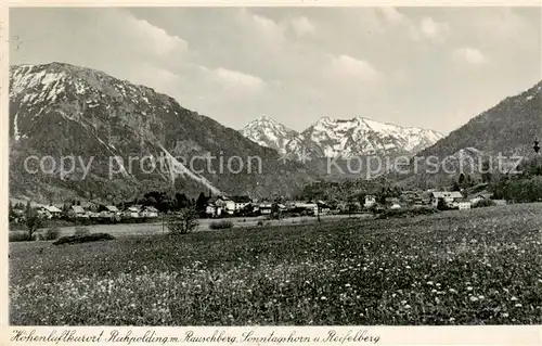 AK / Ansichtskarte  Ruhpolding mit Rauschberg Sonntagshorn und Reifelberg Ruhpolding