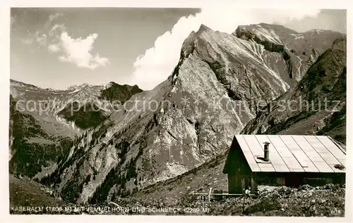 AK / Ansichtskarte  Oberstdorf Kaseralm mit Himmelhorn und Schneeck Oberstdorf