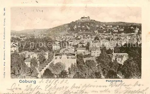 AK / Ansichtskarte  Coburg Stadt und Schloss Coburg