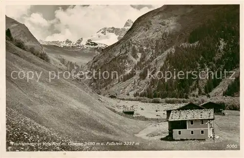 AK / Ansichtskarte  Vals_Tirol_AT mit Olpererund Fussstein 