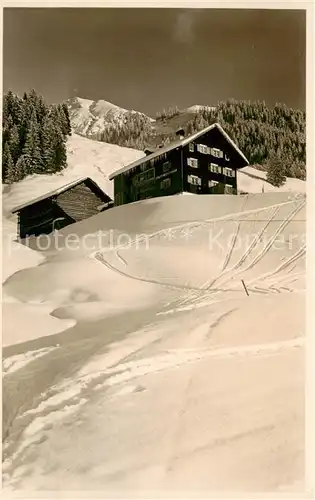 AK / Ansichtskarte  Hirschegg_Kleinwalsertal_Vorarlberg Gasthaus Hammerspitze Hirschegg_Kleinwalsertal