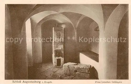 AK / Ansichtskarte  Augustusburg Schloss Prinz Lieschen Gefaengnis Augustusburg