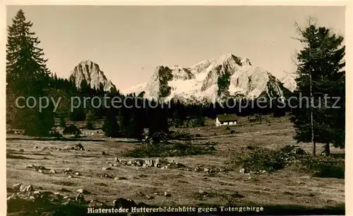 AK / Ansichtskarte  Hinterstoder_AT Huttererboedenhuette mit Totengebirge 