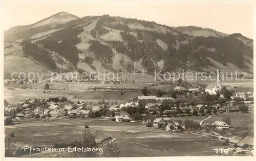 AK / Ansichtskarte  Pfronten mit Edelsberg Pfronten