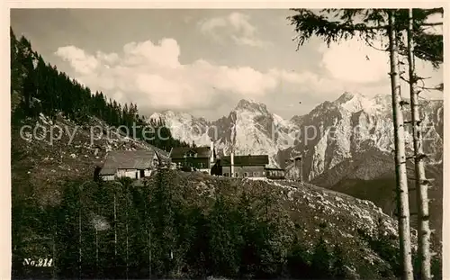 AK / Ansichtskarte  Vorderkaiserfeldenhuette_1384m_Wildermieming_Tirol_AT Panorama 