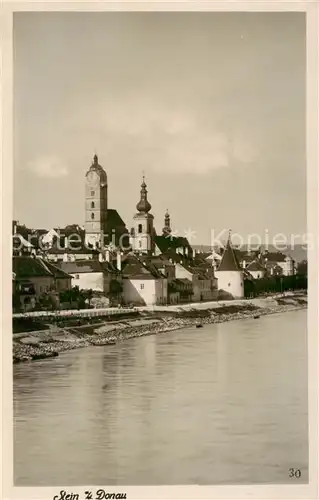 AK / Ansichtskarte 73808602 Stein_Donau_AT Panorama mit Kirche 