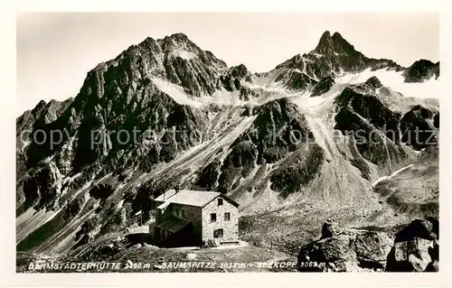 AK / Ansichtskarte  Darmstaedterhuette_2380m_Moostal_Pians_Tirol_AT mit Saumspitze und Seekopf 