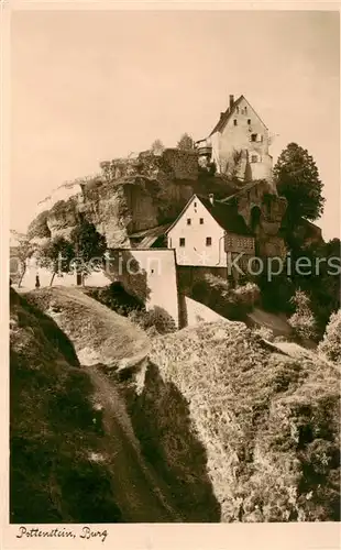 AK / Ansichtskarte  Pottenstein_Boehmen Burg Pottenstein_Boehmen