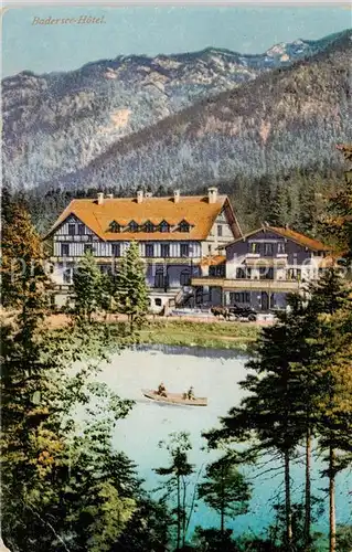 AK / Ansichtskarte 73808627 Badersee_Grainau Badersee Hotel 