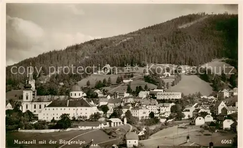 AK / Ansichtskarte 73808632 Mariazell__Steiermark_AT Panorama mit Buergeralpe 