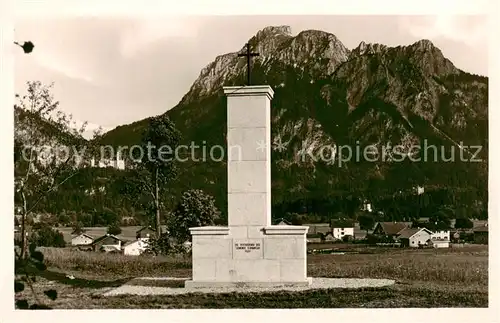 AK / Ansichtskarte  Schwangau Mahnmalweihe 1951 Schwangau