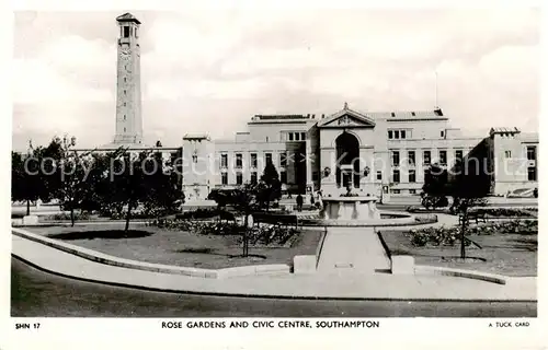 AK / Ansichtskarte  Southampton__UK Rose Gardens and Civic Centre Tucks Post Card 