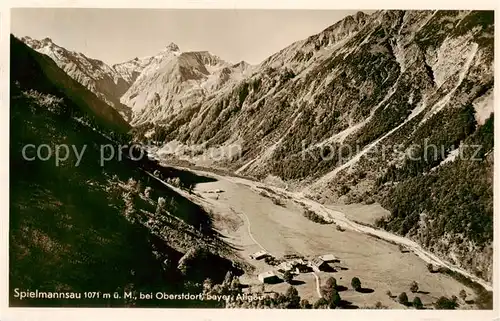 AK / Ansichtskarte  Spielmannsau_Oberstdorf Panorama 