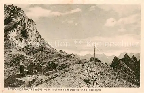 AK / Ansichtskarte  Noerdlingerhuette_2242m_Reitherspitze_Zirl_Tirol_AT Panorama 