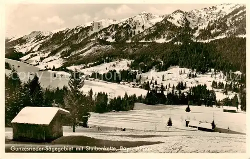 AK / Ansichtskarte 73808719 Gunzesried_Blaichach Gunzesrieder Saegegebiet it Stuibenkette 