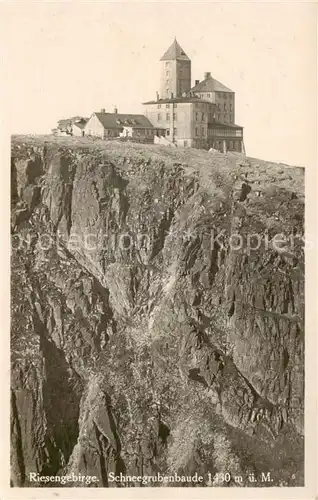 AK / Ansichtskarte  Riesengebirge_Schlesischer_Teil Schneegrubenbaude 