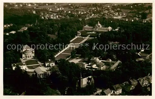 AK / Ansichtskarte  Bad_Oeynhausen Kurpark Fliegeraufnahme Bad_Oeynhausen