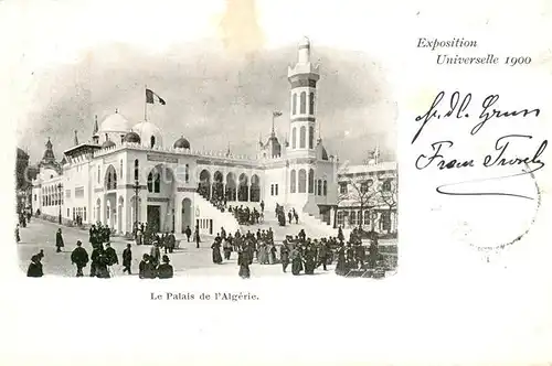 AK / Ansichtskarte  Exposition_Universelle_Paris_1900 Le Palais de l´Algerie 