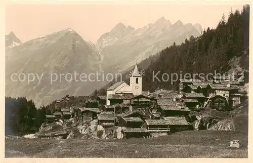 AK / Ansichtskarte Blatten__VS Panorama Loetschenal Rothoerner 