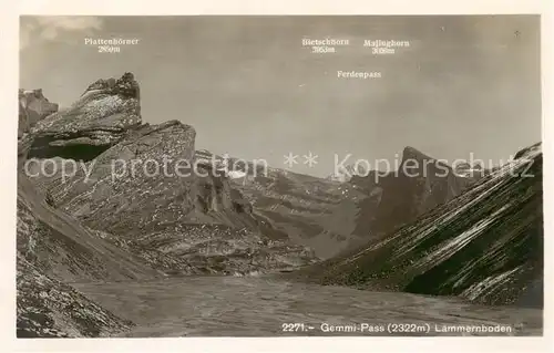 AK / Ansichtskarte Gemmi_VS Laemmerboden 