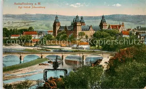 AK / Ansichtskarte 73808850 Aschaffenburg_Main Kgl Schloss Johannisburg Aschaffenburg Main