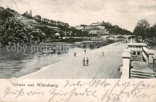 AK / Ansichtskarte  Wuerzburg Panorama Wuerzburg