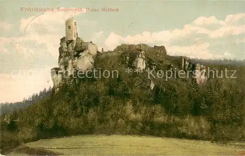 AK / Ansichtskarte  Fraenkische_Schweiz Ruine Neideck Fraenkische Schweiz