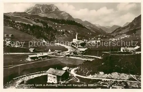 AK / Ansichtskarte 73808872 Lech_Vorarlberg Panorama mit Karspitze Lech Vorarlberg