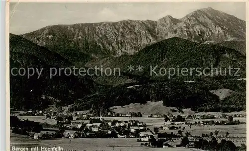 AK / Ansichtskarte 73808880 Bergen_Chiemgau Panorama mit Hochfelln Bergen Chiemgau