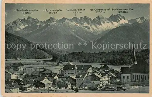 AK / Ansichtskarte 73808900 Seefeld_Tirol mit den Kalkkoegeln Seefeld Tirol