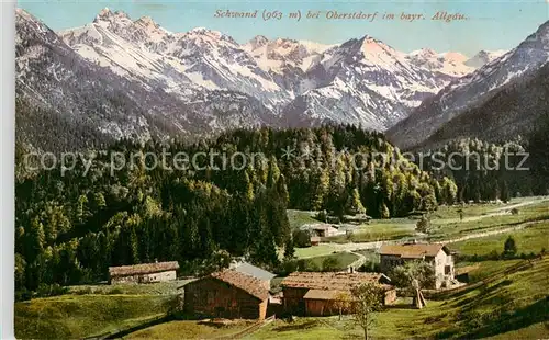 AK / Ansichtskarte  Schwand_Oberstdorf Panorama Schwand_Oberstdorf