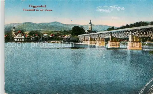 AK / Ansichtskarte 73808932 Deggendorf_Donau Teilansicht an der Donau Deggendorf Donau
