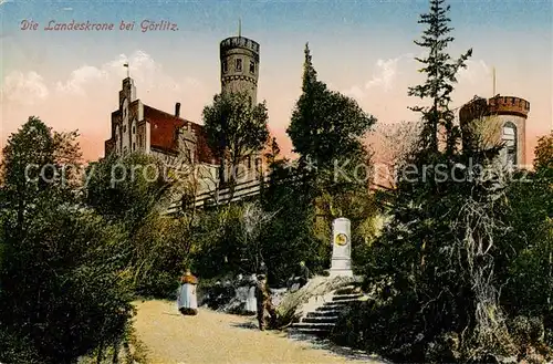 AK / Ansichtskarte 73808965 Goerlitz__Sachsen Landeskrone 