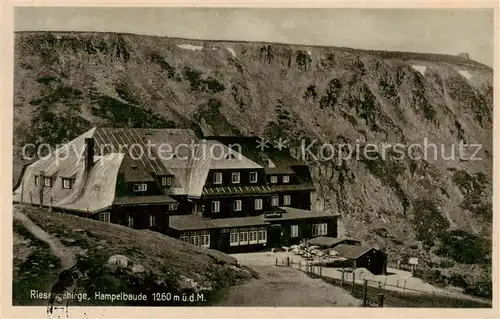 AK / Ansichtskarte  Hampelbaude_Schronisko_Strzecha_Akademicka_PL Bergbaude im Riesengebirge 