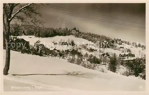 AK / Ansichtskarte  Brueckenberg_Krummhuebel_Riesengebirge_PL Winterpanorama 