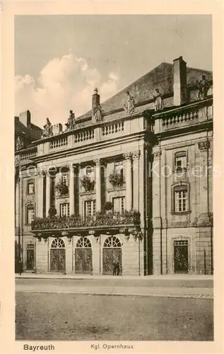 AK / Ansichtskarte  Bayreuth Koenigliches Opernhaus Bayreuth