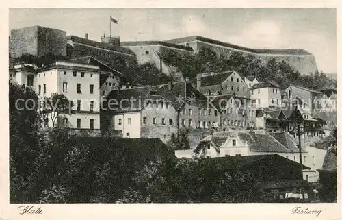 AK / Ansichtskarte  Glatz_Klodzko_Niederschlesien Ansicht mit Festung 